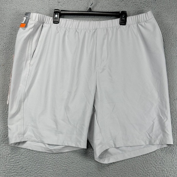 Greg Norman Shorts Mens 2XL Gray Elastic Waist Performance Golf Athletic NEW‎ - Picture 1 of 8